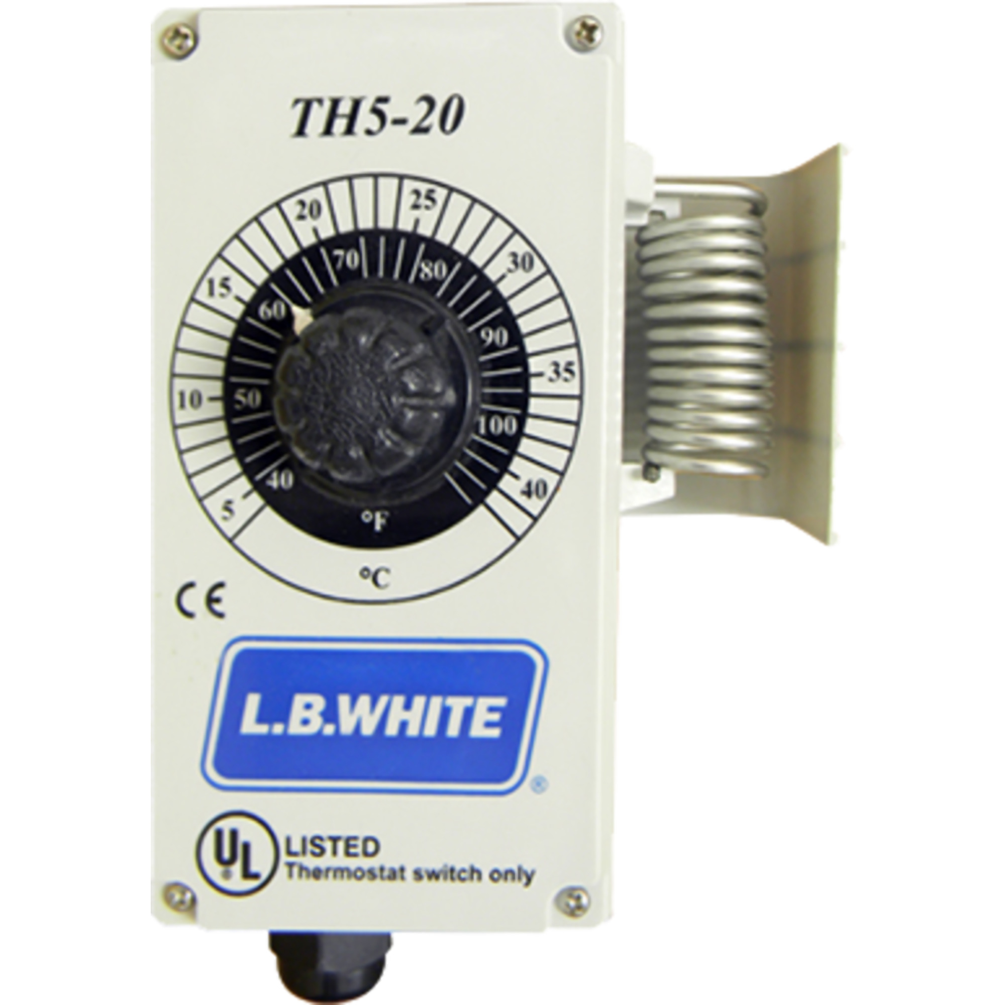 L.B. White 500-30125 THERMOSTAT 25ft. CORD w/plug, Model# 500-30125
